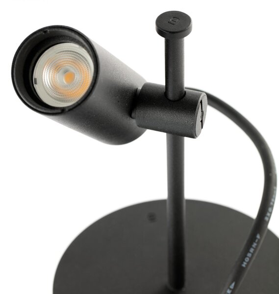 FARO CLAP nástěnné a stropní svítidlo, černá 6W 3000K 38st. - FARO, IP65