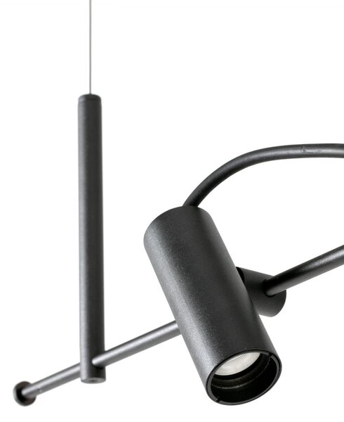 FARO CLAP závěsné svítidlo lineární, černá 3x6W 3000K 38st. - FARO, IP65