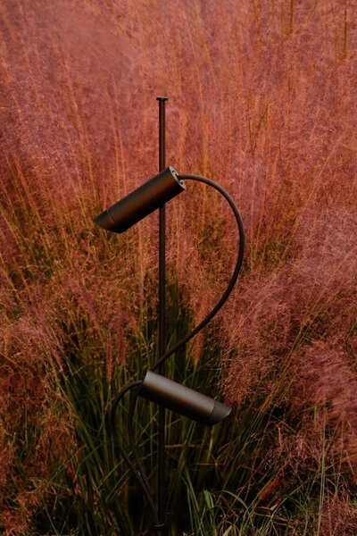 CLAP 1266 stojací lampa, černá 2x6W 3000K 38st. - FARO