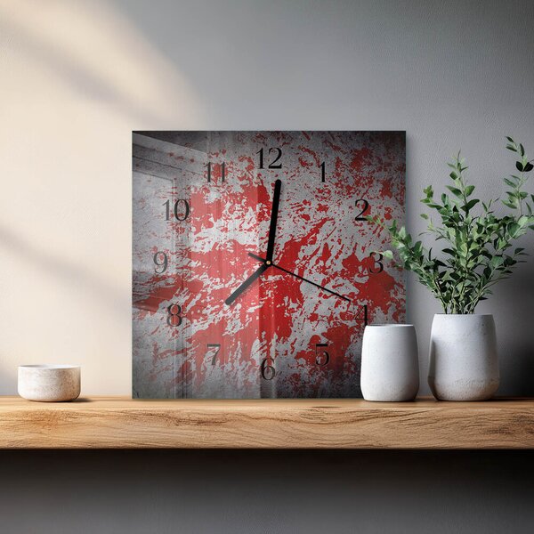 Skleněné hodiny na stěnu Skvrny zskc-30x30-00172723