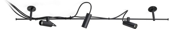 FARO CLAP lineární nástěnné a stropní svítidlo, černá 3x6W 3000K 38st. - FARO, IP65