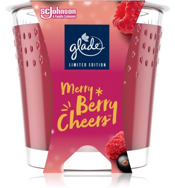 GLADE Merry Berry Cheers vonná svíčka s vůní Merry Berry Cheers 129 g