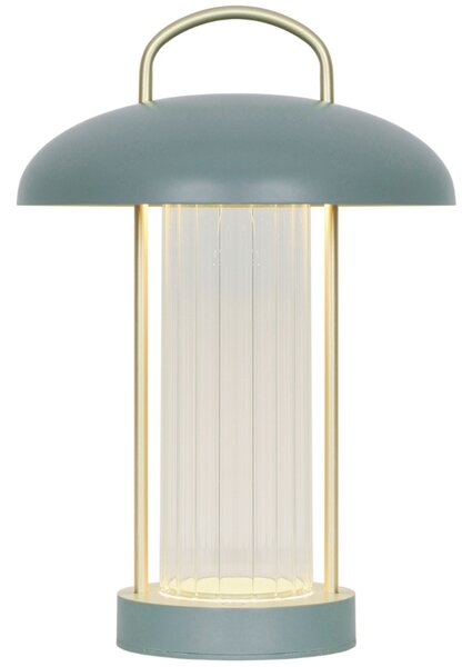 Nordlux Zelená kovová stolní LED lampa Mirano