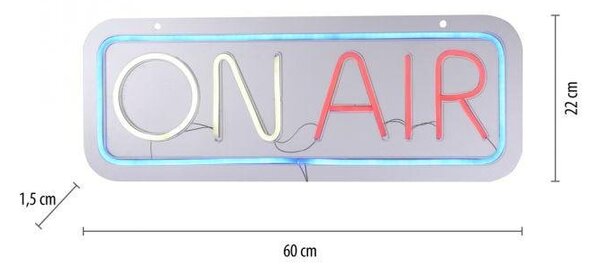 LD 85023-70 NEON-ONAIR LED nástěnné svítidlo USB vícebarevné šňůrový vypínač dekorativní - LEUCHTEN DIREKT / JUST LIGHT
