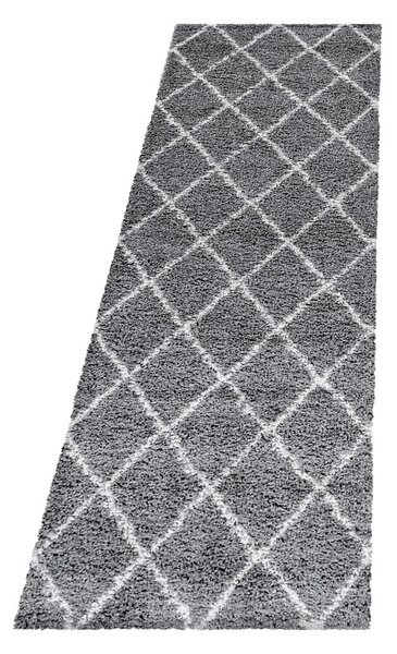 Šedý běhoun 80x250 cm Alvor – Ayyildiz Carpets