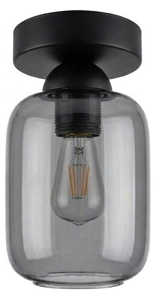 BRILAGI - LED Stropní svítidlo R GLASS 1xE27/60W/230V pr. 14 cm černá/kouř šedá