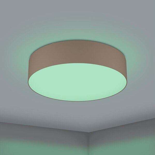 Eglo 31767 - LED RGBW Stm. strop. svítidlo ROMAO-Z LED/35W/230V pr. 57 cm taupe