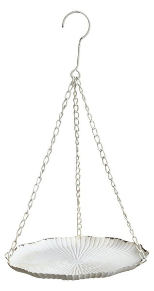 Krémové antik dekorační závěsné krmíko pro ptáčky - 25*43cm - Chic Antique