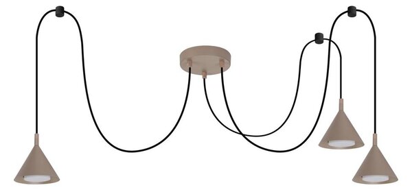 BRILAGI - LED Lustr na lanku CONE TRIPLE SPIDER 3xGX53/15W/230V béžová