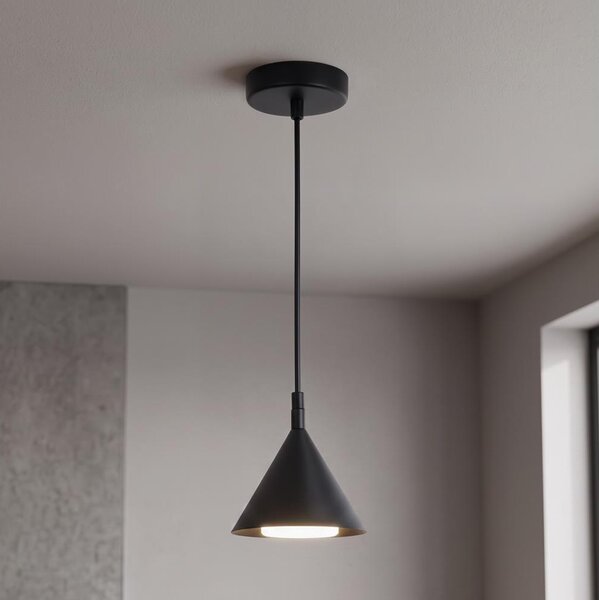 BRILAGI - LED Lustr na lanku CONE SINGLE 1xGX53/15W/230V černá