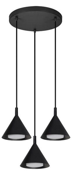 BRILAGI - LED Lustr na lanku CONE TRIPLE ROUND 3xGX53/15W/230V černá