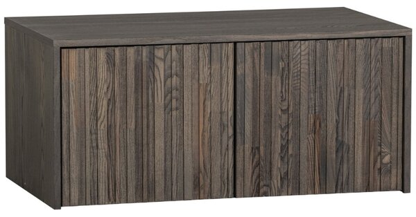 WOOOD Hnědá dřevěná lavice s úložným prostorem Gravia 88 x 50 cm