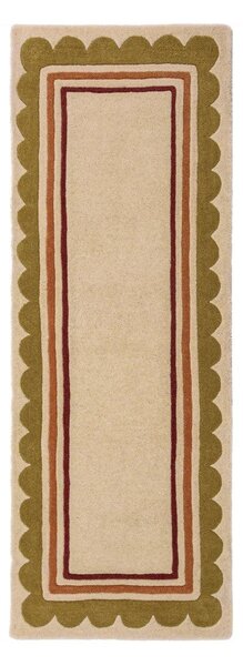 Ručně tkaný vlněný běhoun v přírodní barvě 80x230 cm Lois – Flair Rugs
