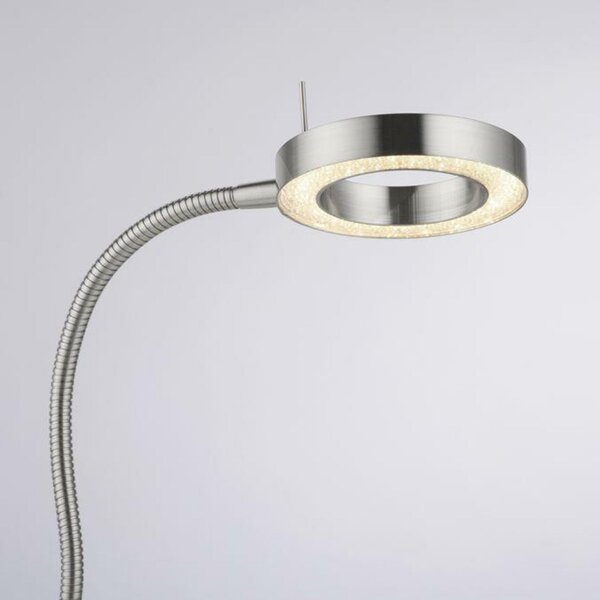 PAUL NEUHAUS LED stolní lampa stříbrná nastavitelné 3 krokové stmívání dotykovým stmívačem teplé bílé světlo 3000K PN 4181-55