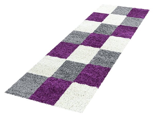 Fialovo-šedý běhoun 80x250 cm Life – Ayyildiz Carpets