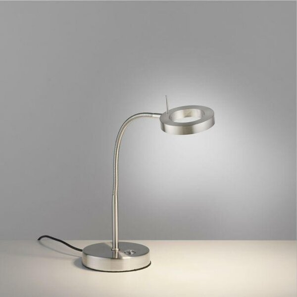 PAUL NEUHAUS LED stolní lampa stříbrná nastavitelné 3 krokové stmívání dotykovým stmívačem teplé bílé světlo 3000K PN 4181-55