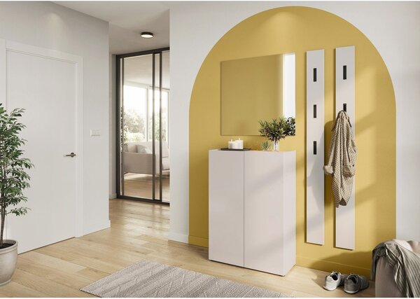 Krémová skříňka v dekoru dubu 74x105x33 cm Alviano – Germania