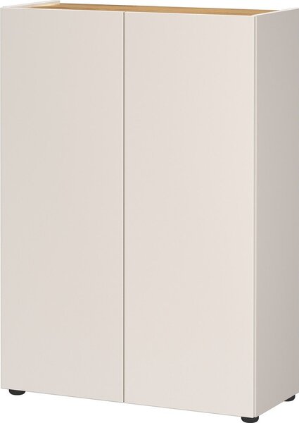 Krémová skříňka v dekoru dubu 74x105x33 cm Alviano – Germania
