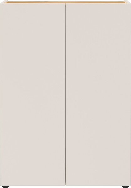 Krémová skříňka v dekoru dubu 74x105x33 cm Alviano – Germania