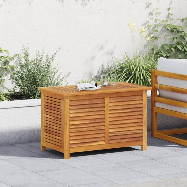 Zahradní úložný box s lamelami 90 x 50 x 56 cm masivní akácie