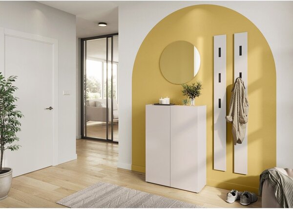 Krémová skříňka v dekoru dubu 74x105x33 cm Alviano – Germania