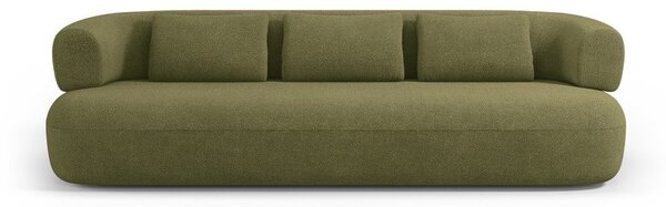 Zelená pohovka z textilie bouclé 226 cm Jenny – Micadoni
