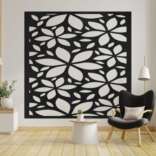 Dřevěný květinový obraz čtverec | BOTANICE: HDF - Javor 30 cm 4560-102276 HDF0281