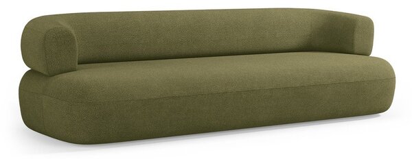 Zelená pohovka z textilie bouclé 226 cm Jenny – Micadoni