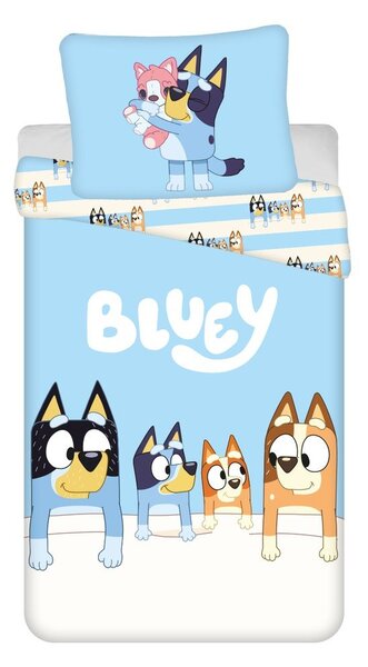 Bavlněné dětské povlečení na jednolůžko 140x200 cm Bluey – Jerry Fabrics