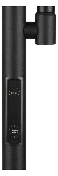 Černá LED stojací lampa (výška 178 cm) Specter – Reality