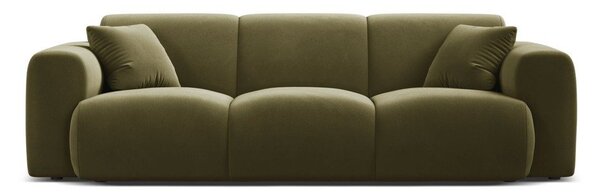 Khaki sametová pohovka 235 cm Molino – Micadoni