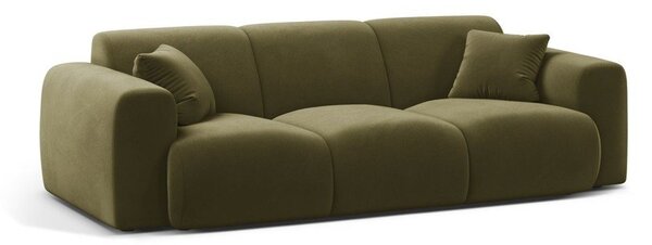 Khaki sametová pohovka 235 cm Molino – Micadoni