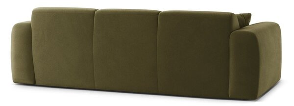Khaki sametová pohovka 235 cm Molino – Micadoni