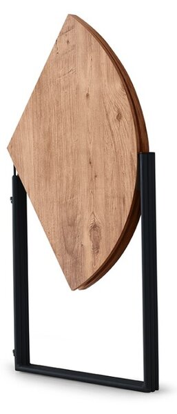 Kalune Design Jídelní skládací stůl YAPRAK 100 cm černý/borovice Atlantic