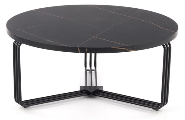 HALMAR Konferenční stolek ANTICA 80 cm mramor černý