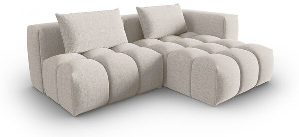 Béžová rohová pohovka (pravý roh/s lenoškou) Verona – Cosmopolitan Design