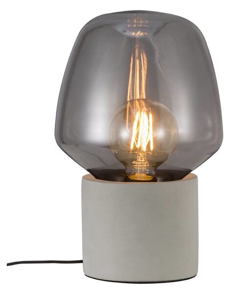 NORDLUX Stolní betonová lampa CHRISTINA, 1xE27, 25W, světlá šedá 48905011