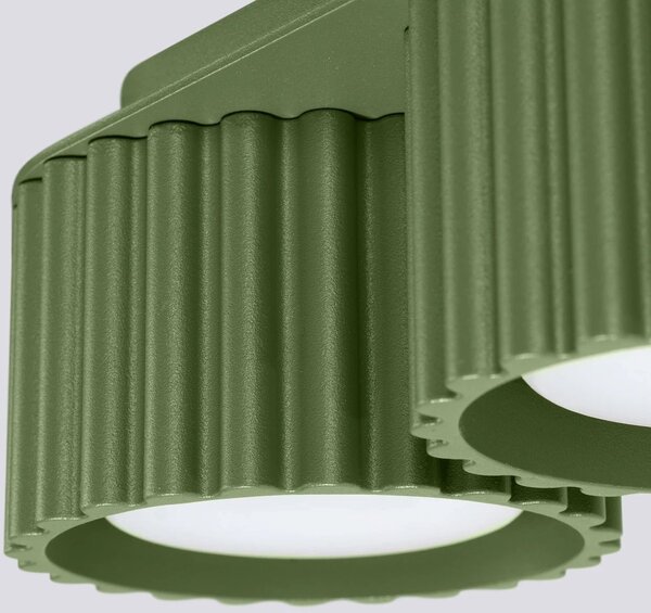 Sollux Lighting Aura stropní světlo 2x10 W zelená SL.1798