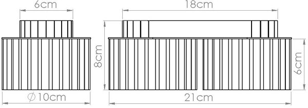 Sollux Lighting Aura stropní světlo 2x10 W zelená SL.1798
