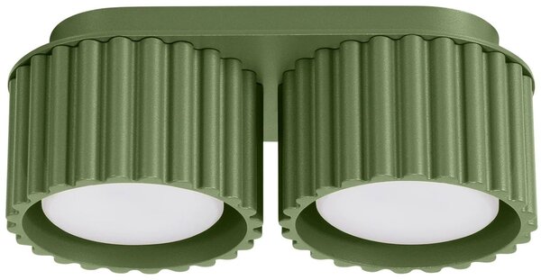 Sollux Lighting Aura stropní světlo 2x10 W zelená SL.1798