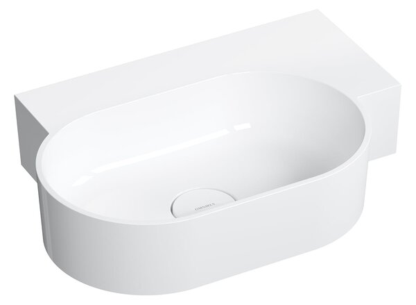 Omnires Ovo M+ umyvadlo 55x38 cm oválné na pult bílá lesk OVO555UWPBP