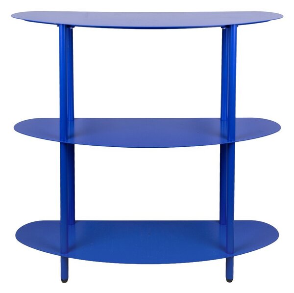 Modrý kovový regál 90x82x28 cm Cool Retro – Leitmotiv