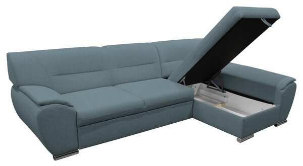 ROHOVÁ SEDAČKA, textil, modrá MID.YOU - Sedací soupravy, Online Only