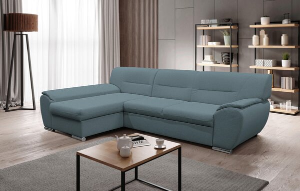 ROHOVÁ SEDAČKA, textil, modrá MID.YOU - Sedací soupravy, Online Only