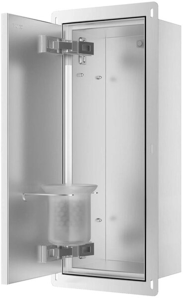 Balneo Wall Box Brush S skrytý modul na wc štětku ocel B0401060104-01