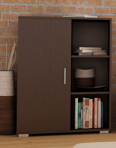 Komoda Per La Vita 80 x 30 x 100 cm, barva wenge, matná