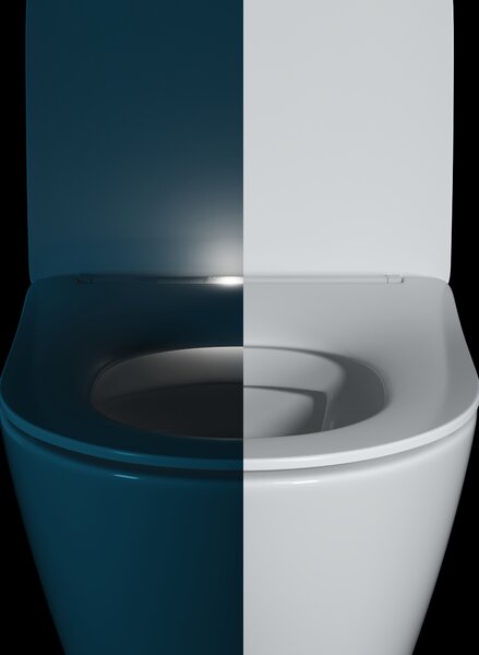 Cersanit Zen wc mísa se sedátkem s pomalým sklápěním závěsná bez splachovacího kruhu s vírovým splachováním bílá S4006-005