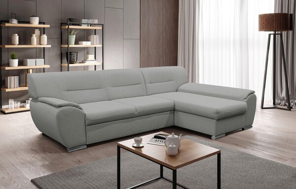 ROHOVÁ SEDAČKA, textil, světle šedá MID.YOU - Sedací soupravy, Online Only