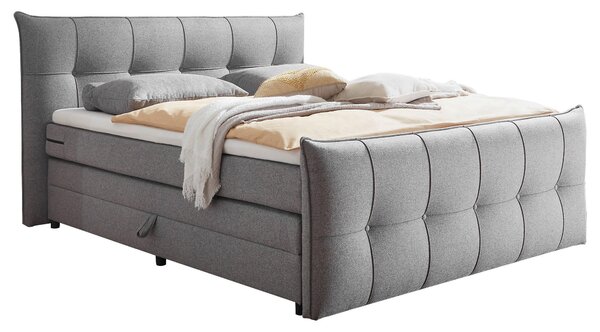 POSTEL BOXSPRING, 160/200 cm, tmavě šedá MID.YOU - Postele s úložným prostorem, Online Only