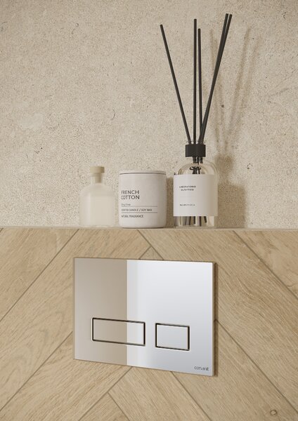Cersanit Movi splachovací tlačítko pro WC matný chrom K3041-003